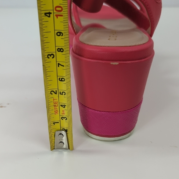 New Cole Haan Womens GA Addison Flatform Wedge Pink Platform Sandals Size 9 - Picture 13 of 13